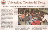 Curso en la Universidad Técnica del Norte